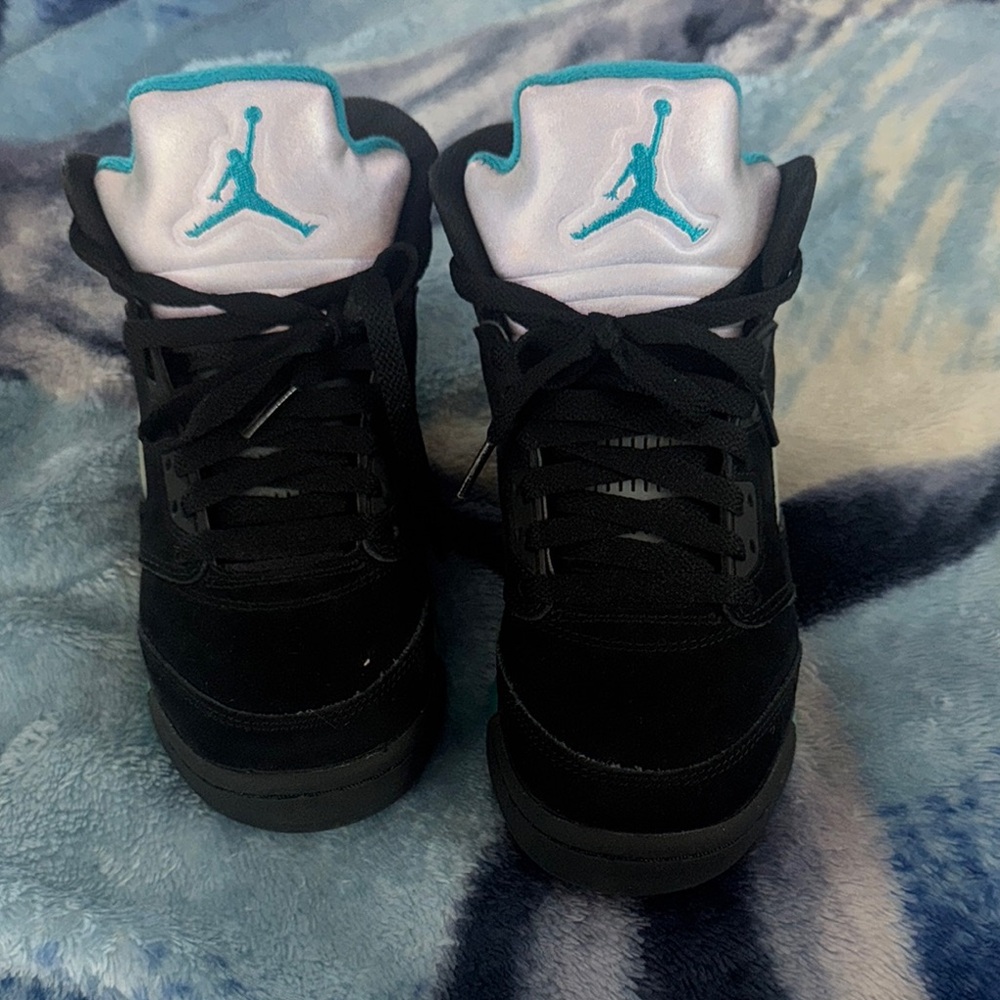 Jordan Kids Sneakers Black and Teal